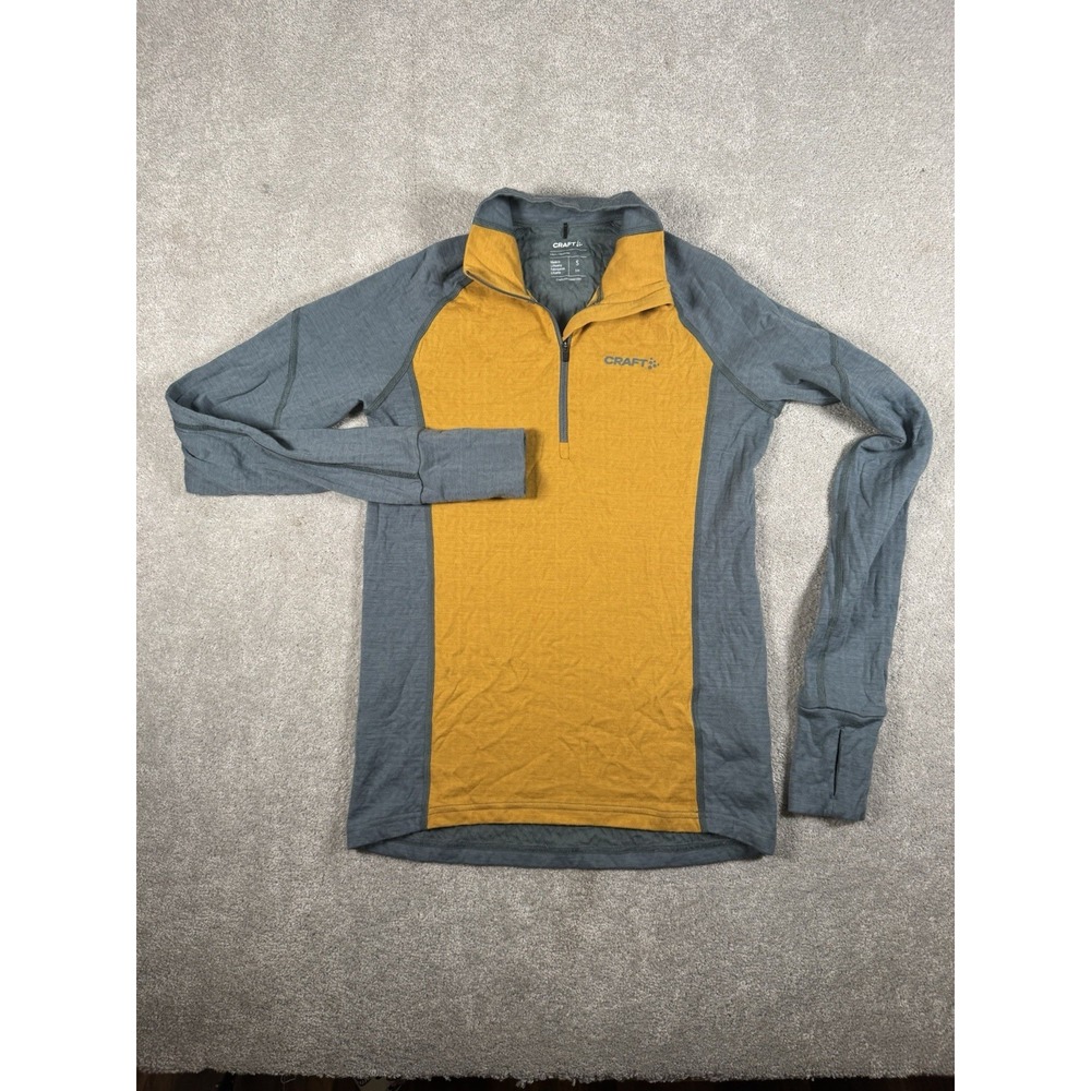 Craft Sportswear Sm. Warm Nordic Wool Comfort 1/4 zip long sleeve Pullover Thumb - Picture 5 of 12
